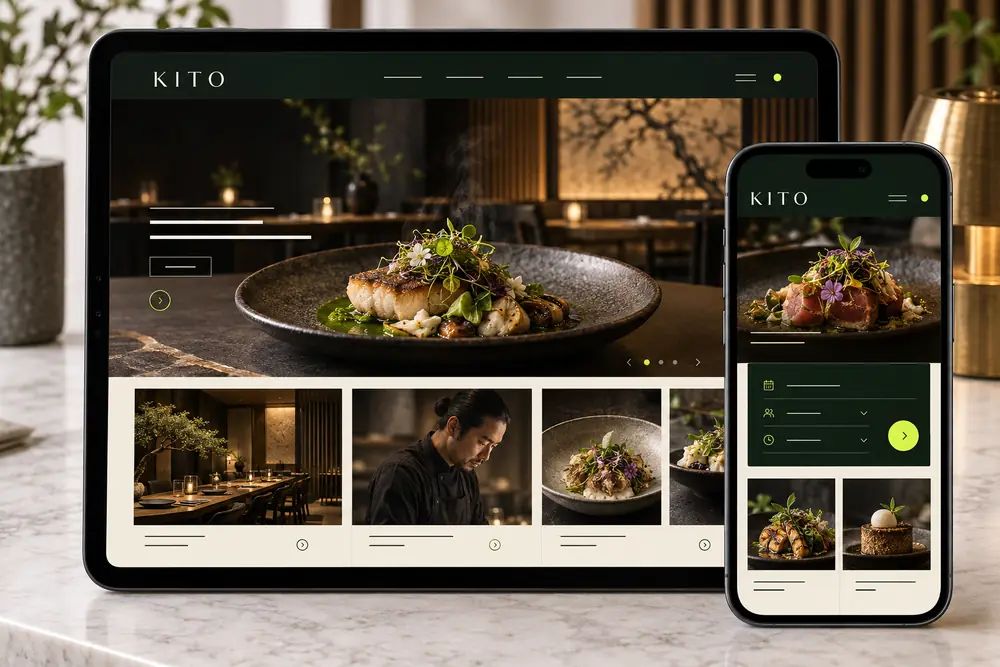 飲食店のWebサイト制作サンプル
